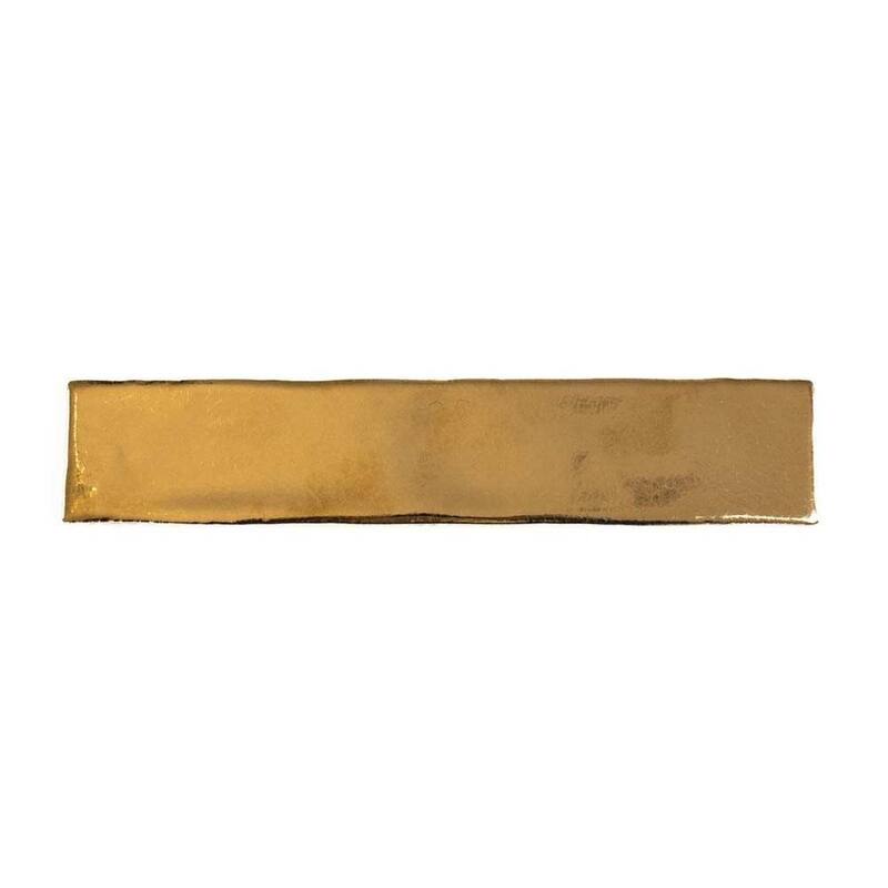 The Tile Life Midas 2x10 Gold Ceramic Wall Tile