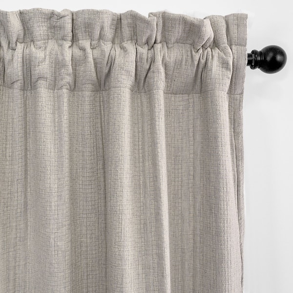 slide 2 of 5, 6ix Tailors Payton Natural Pole Top Drapery Panels Set of 2