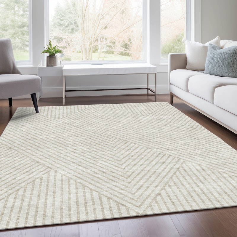 Premium Washable Super Soft Modern Geo Mayfield Rug