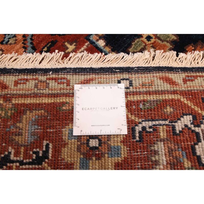 ECARPETGALLERY Hand-knotted Jules Sultane Dark Navy Wool Rug - 4'0 x 5'10