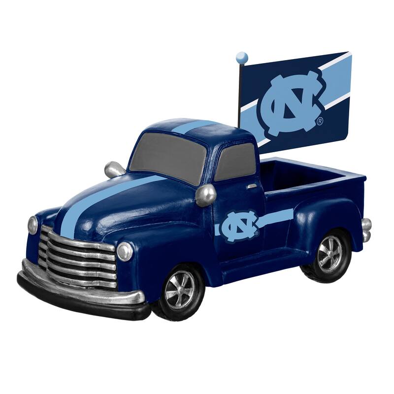 NCAA Rally Truck Garden Statue with Team Flag
