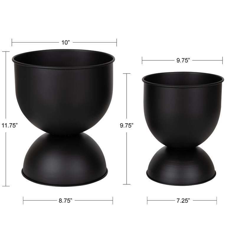 Kate and Laurel Volz Tabletop Planter Set - 2 Piece