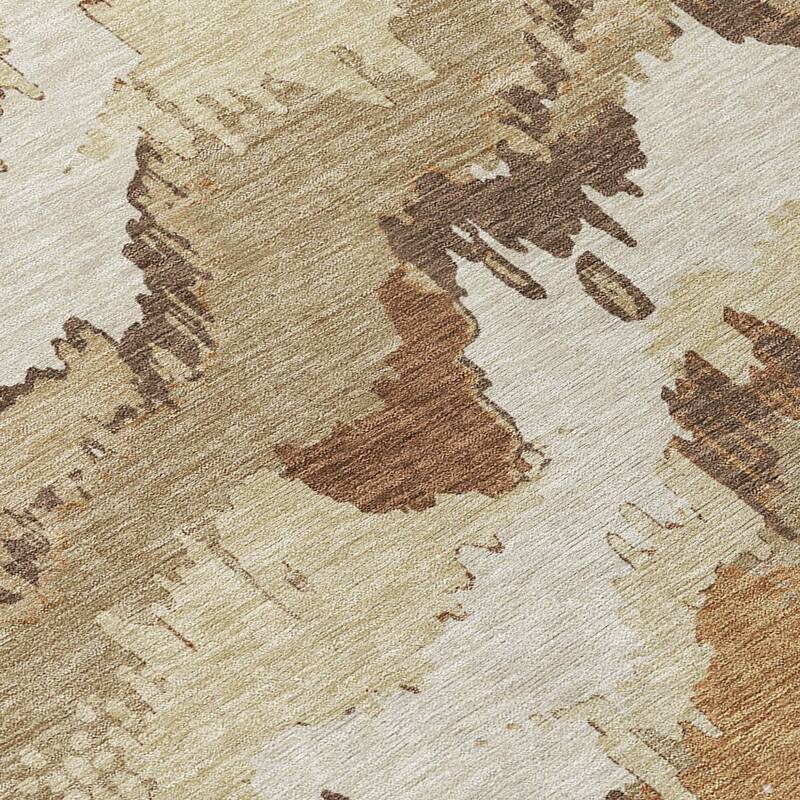 HomeRoots Abstract Transitional Rectangle Outdoor Rug