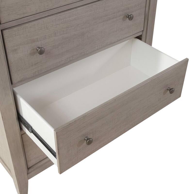 Ivy Hollow Weathered Linen Dusty Taupe 5 Drawer Chest
