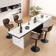 preview thumbnail 19 of 27, HOMYKA Swivel Adjustable Height Stool Set of 4