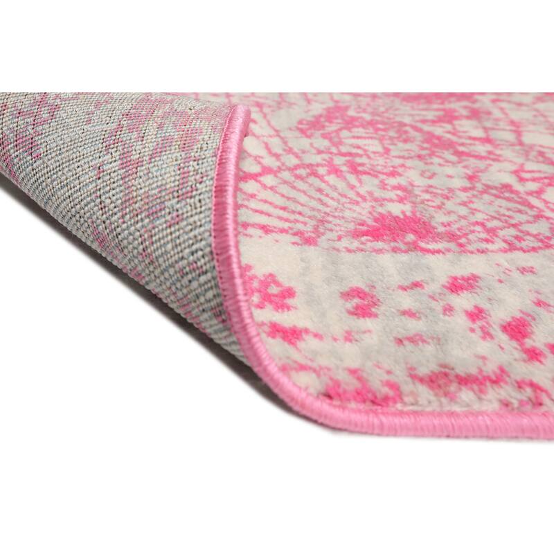 Modern Abstract Map Oriental Polypropylene Area Rug