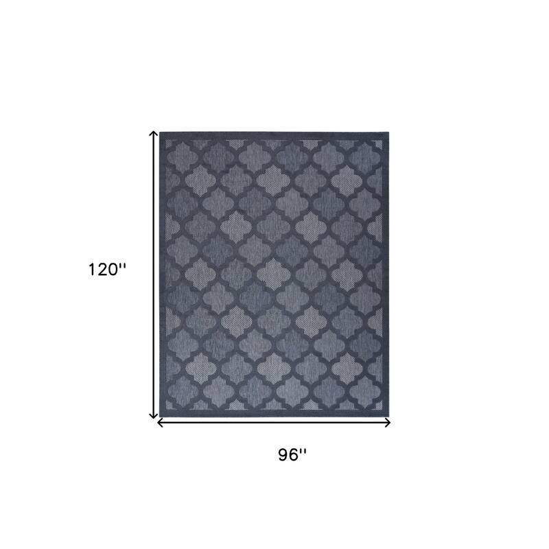 HomeRoots Contemporary Rectangle Outdoor Rug - 8' X 10'