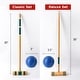 preview thumbnail 8 of 7, GSE™ Deluxe 6-Player Player Croquet Set with 6 Mallets & Croquet Balls, 9 Wickets, 2 Stakes and a Carrying Case - Croquet Set
