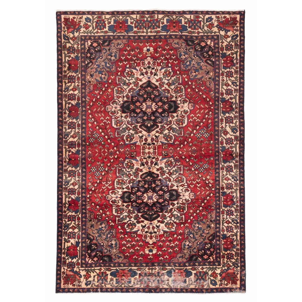 ECARPETGALLERY Hand-knotted Konya Anatolian Red Wool Rug - 6'8 x 9'11