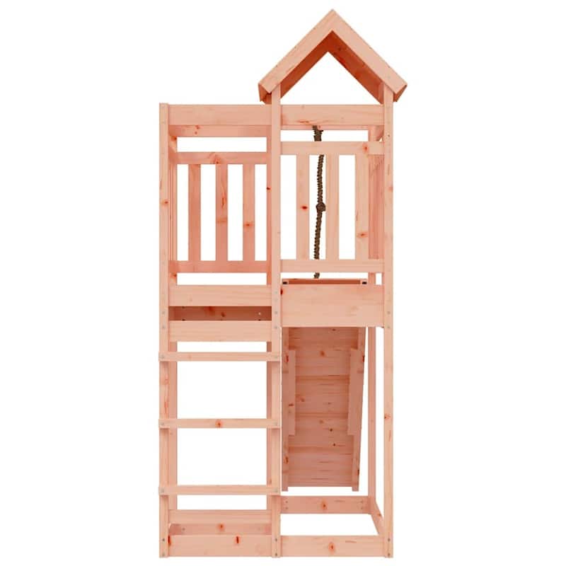 vidaXL Playhouse Outdoor Backyard Playground Set Playset with Climbing Wall
