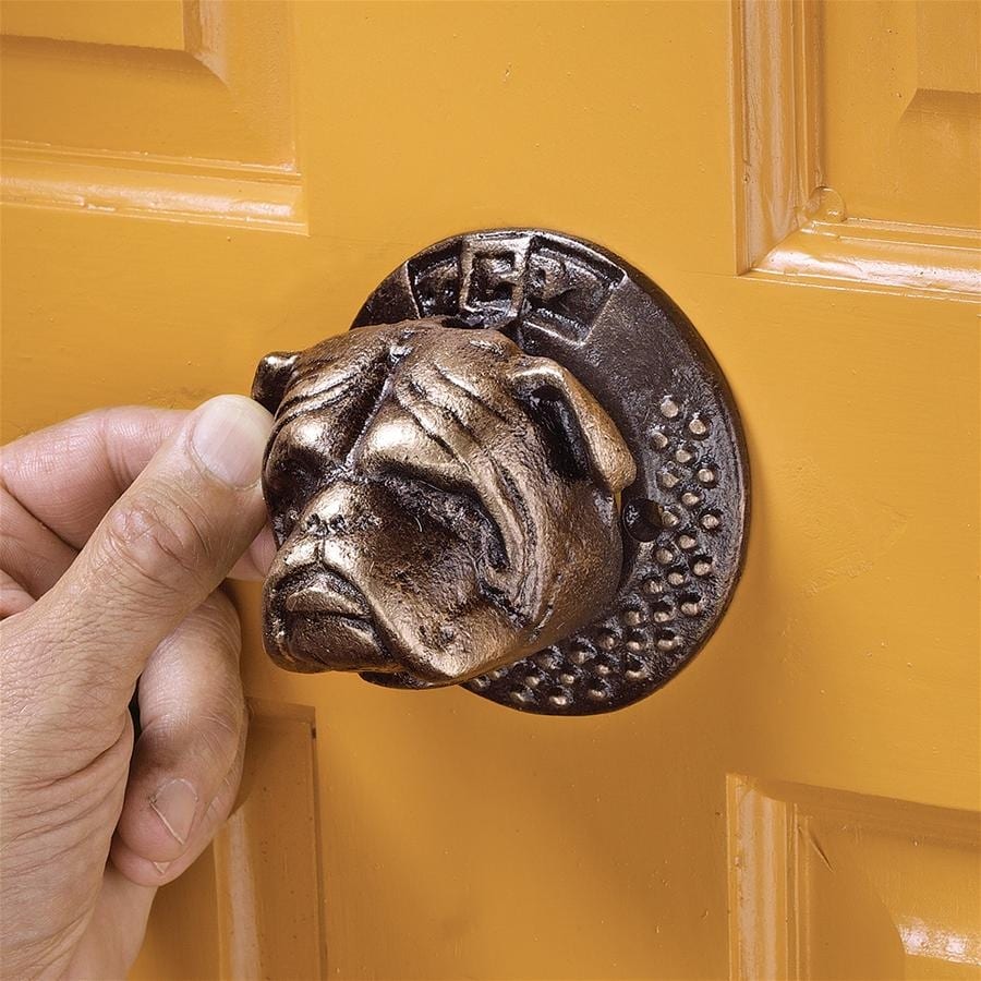 Design Toscano Bulldog Authentic Foundry Iron Door Knocker Bed Bath   Beyond 21592375