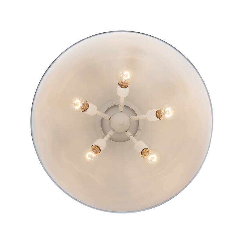 Golden Lighting Alison 5-light Pendant in Vintage Gold and Weathered Black Iron shade - 5 Light Pendant