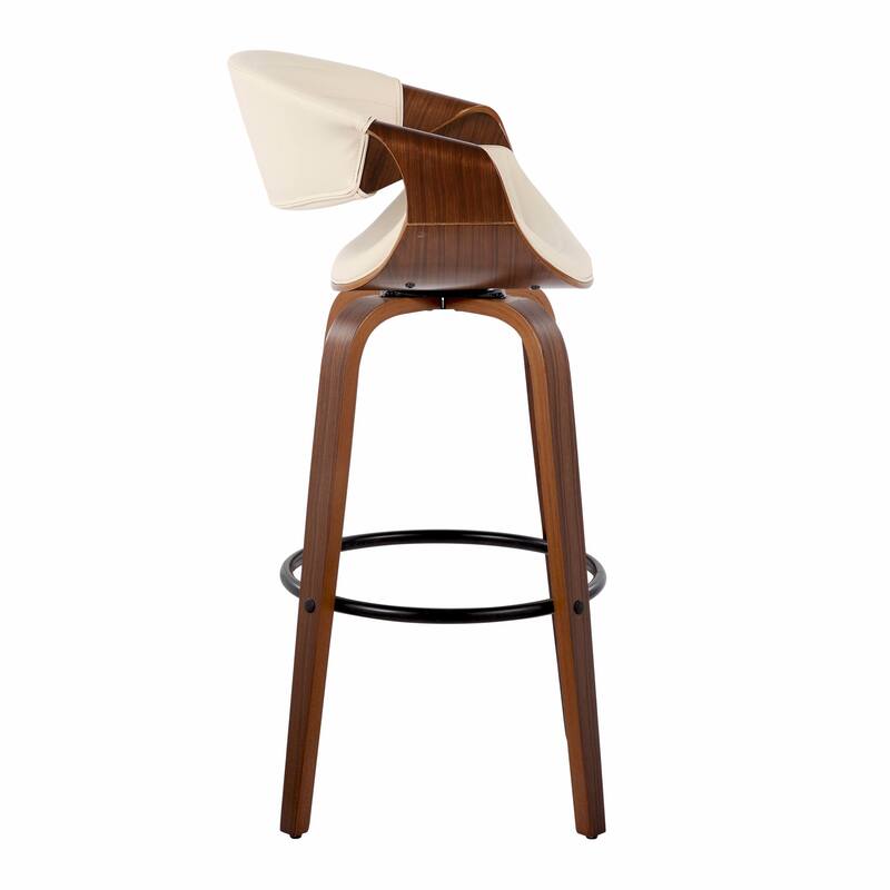Carson Carrington Kanteborg 30" Fixed-Height Bar Stool with Round Footrest (Set of 2)