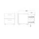 preview thumbnail 3 of 78, Porch & Den Angus Foiled 2-drawer Nightstand