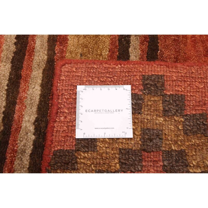 ECARPETGALLERY Hand-knotted Kathmandu Copper Wool Rug - 2'7 x 7'8