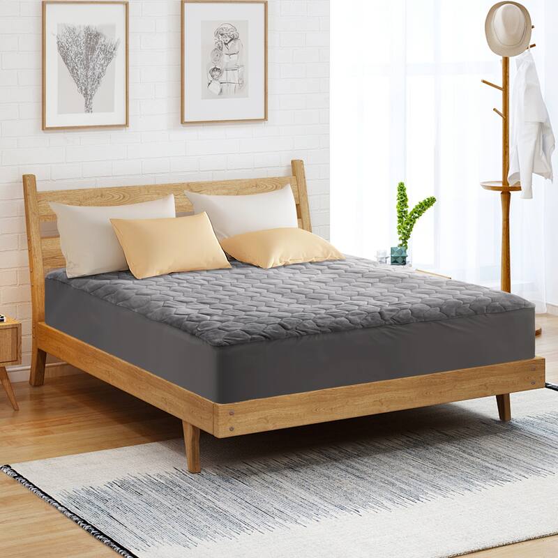 Flannel Electric Mattress Pad, Dual Control and Temperature Regulating