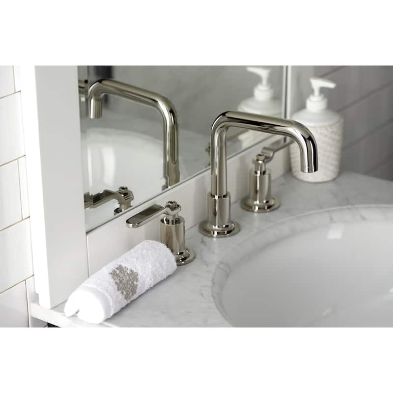 Kingston Brass Whitaker 1.2 GPM Widespread Bathroom Faucet with Pop-Up