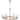 Royale 6 Light Chandelier Burnished Brass Finish Ribbed White Glass - Burnished Brass