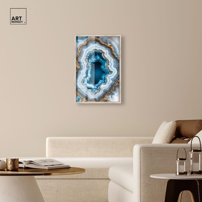 Gilded Geode Eye II Shadowbox by Art Remedy