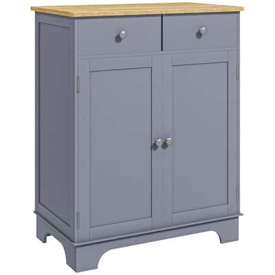 Sideboard Buffet Cabinet, Double Door Kitchen Cabinet, Coffee Bar Storage with 2 Drawers, Adjustable Shelf