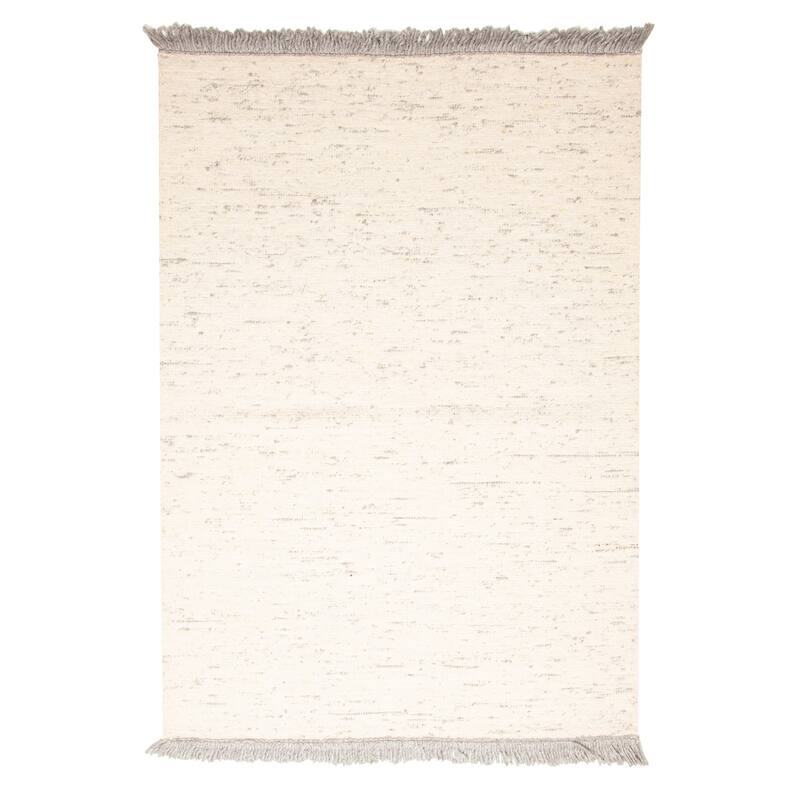 ECARPETGALLERY Braid weave Sienna Cream Wool Rug - 5'4 x 7'8