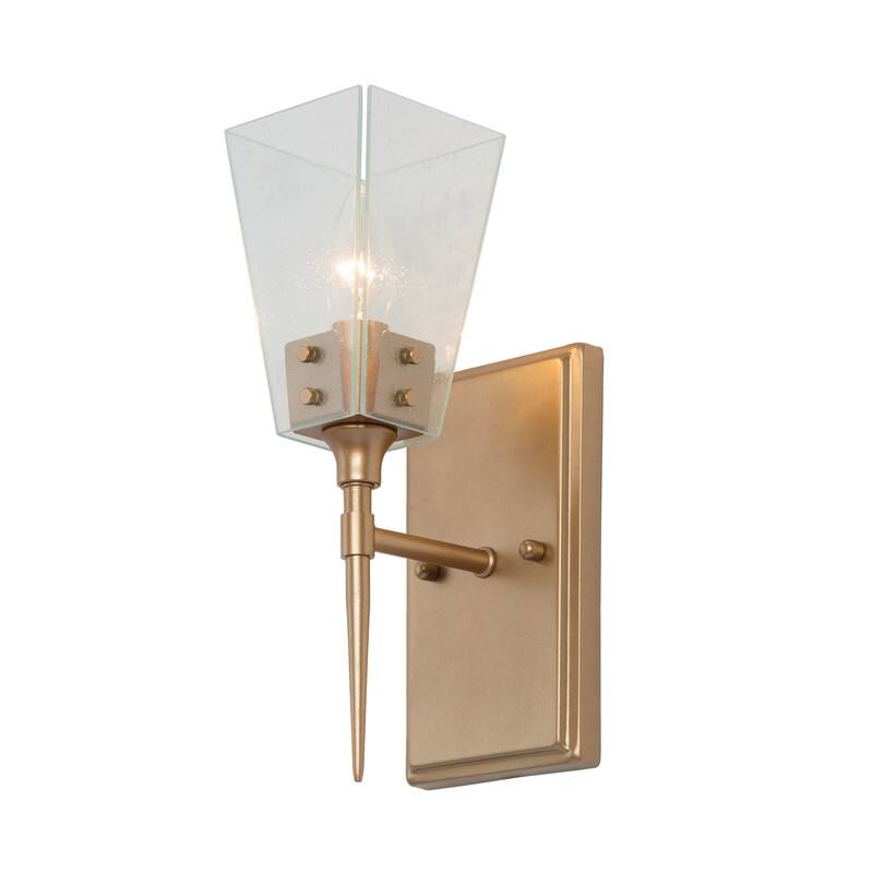 Modern Gold 1-Light LED Wall Sconce Single Bathroom Vanity Lights Foyer Entryway Powder room