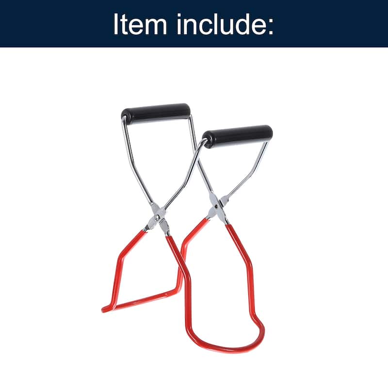 Canning Jar Lifter Tongs, Jar Lifter with Rubber Grips Handle