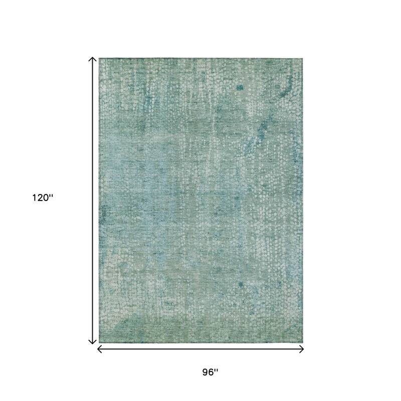 HomeRoots Abstract Transitional Rectangle Outdoor Rug