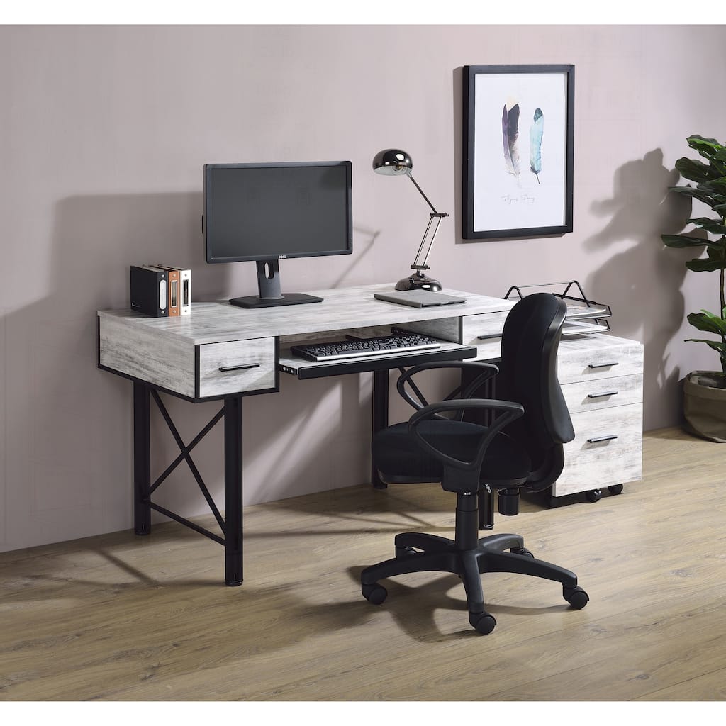 Versatile Computer Desk with Multiple Storage Options