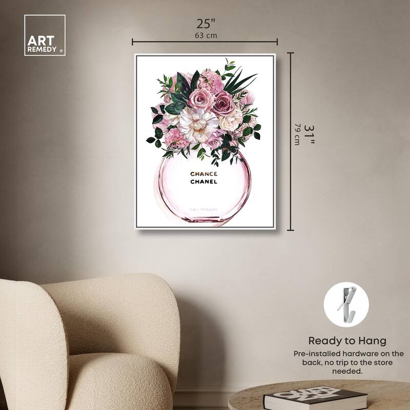 Floral Chance Fragrance Canvas by Art Remedy
