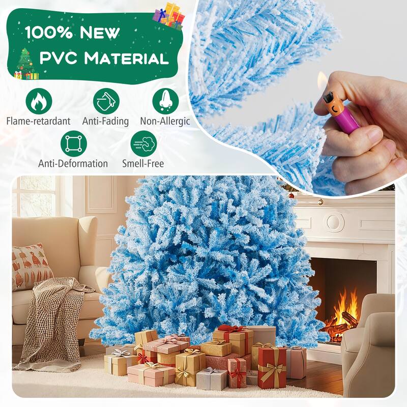 Costway 5/6/7/8 FT Artificial Christmas Tree with 456/820/1264/1774 - See Details