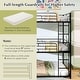 preview thumbnail 4 of 4, Triple Layer Metal Bunk Bed Full Over Full Over Full Heavy Duty Frame