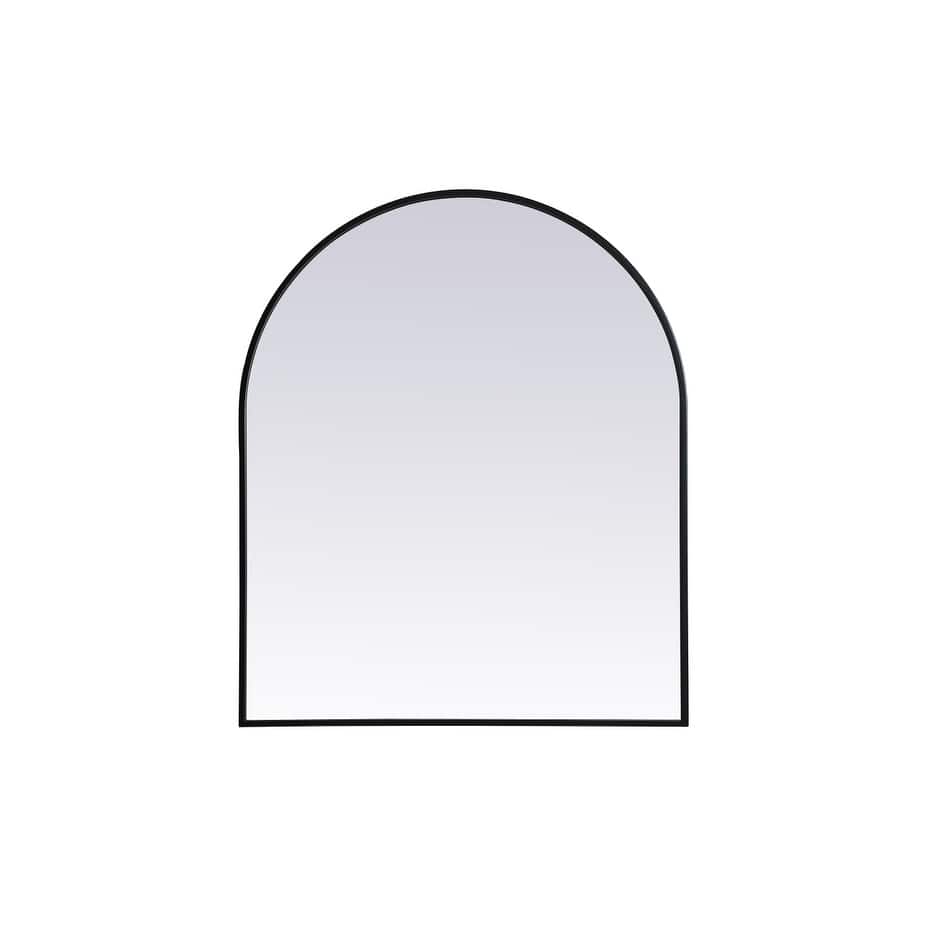 Indigo Home Metal Frame Arch Mirror 30x36 Inch