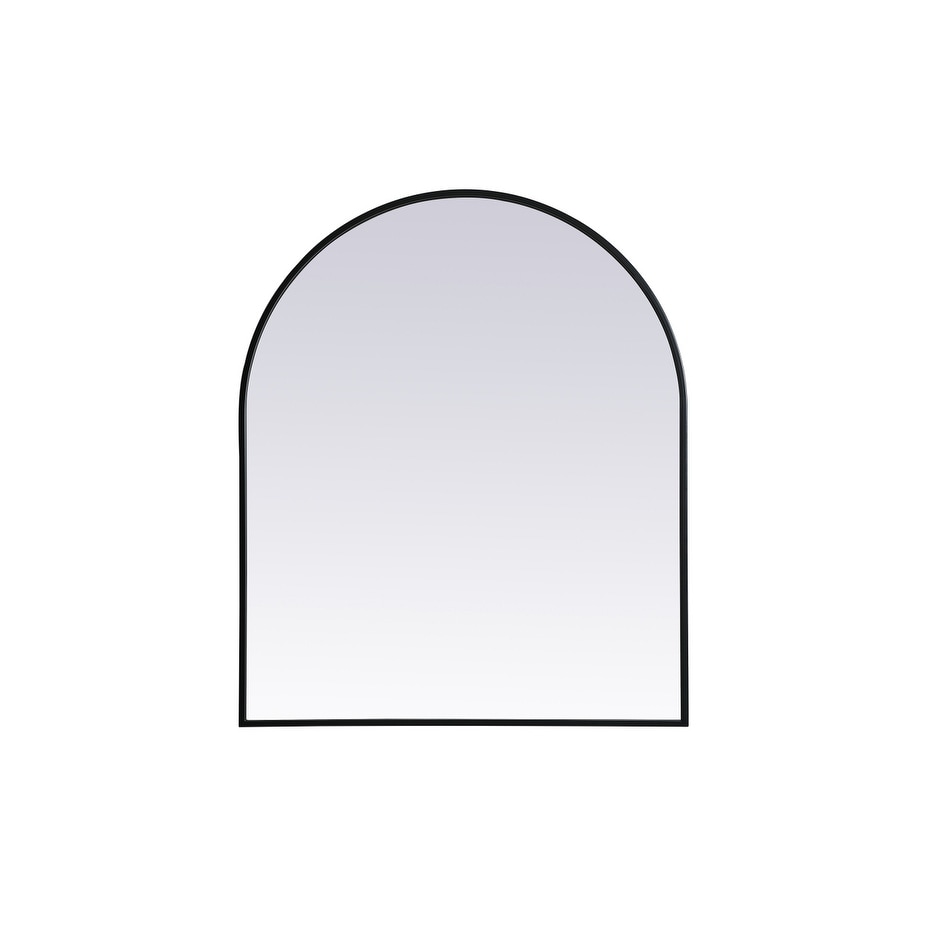 Indigo Home Metal Frame Arch Mirror 30x36 Inch