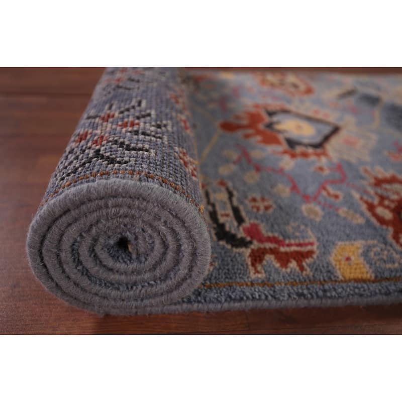 All-Over Kazak Oriental Runner Rug Handmade Traditional Wool Carpet - 2'7"x 11'9"