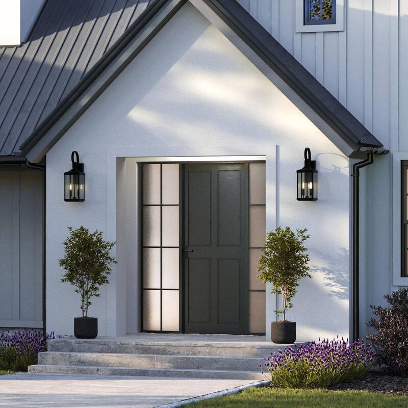 Gibbes Street Collection Two-Light Medium Wall Lantern - 7 in x 8.75 in x 21.75 in