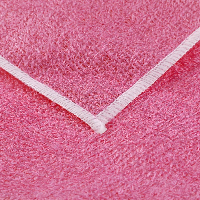 Dish Wash Cloths, 12Pcs Kitchen Wash Cloths Microfiber Dish Rags Towel - Pink - 7" x 9"