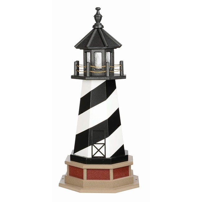 Cape Hatteras Replica Hybrid Poly and Wood Lighthouse with Base..