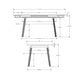 preview thumbnail 14 of 14, Amisco Lizzy Extendable Dining Table - 36" x 48" + 12" (2)