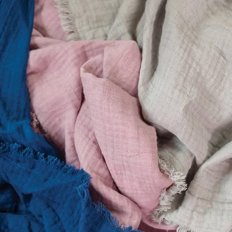 50" x 70" Feather Gauze Throw Collection