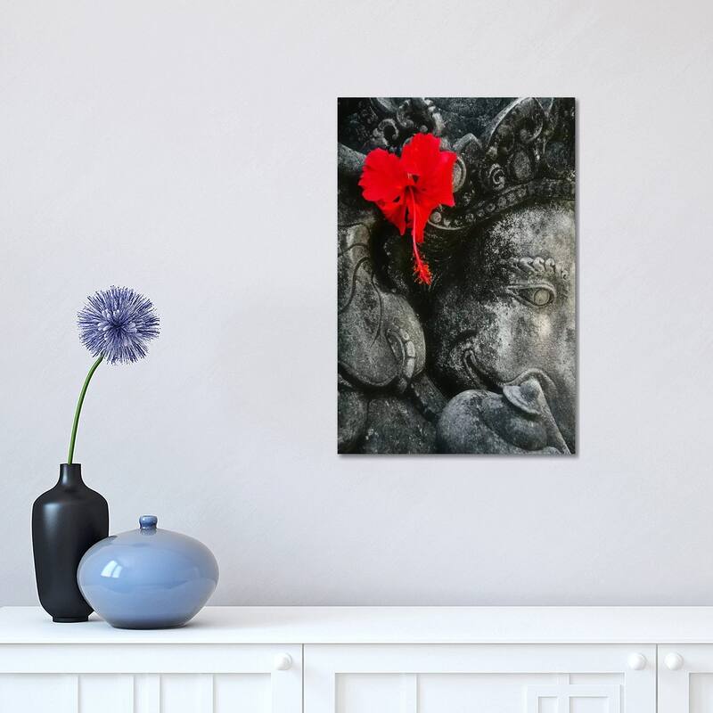 iCanvas "Ganesh Holy Hindu God Statue" by Unknown Artist Canvas Print - 18x12x1.5