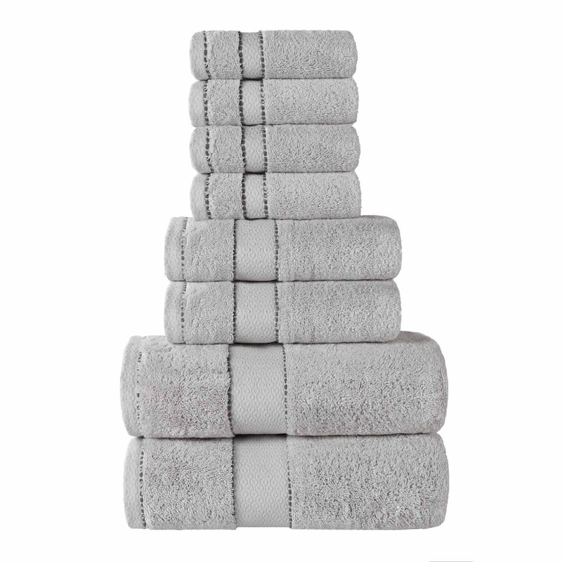 Superior Niles Cotton Ultra-Plush Absorbent 8 Piece Towel Set