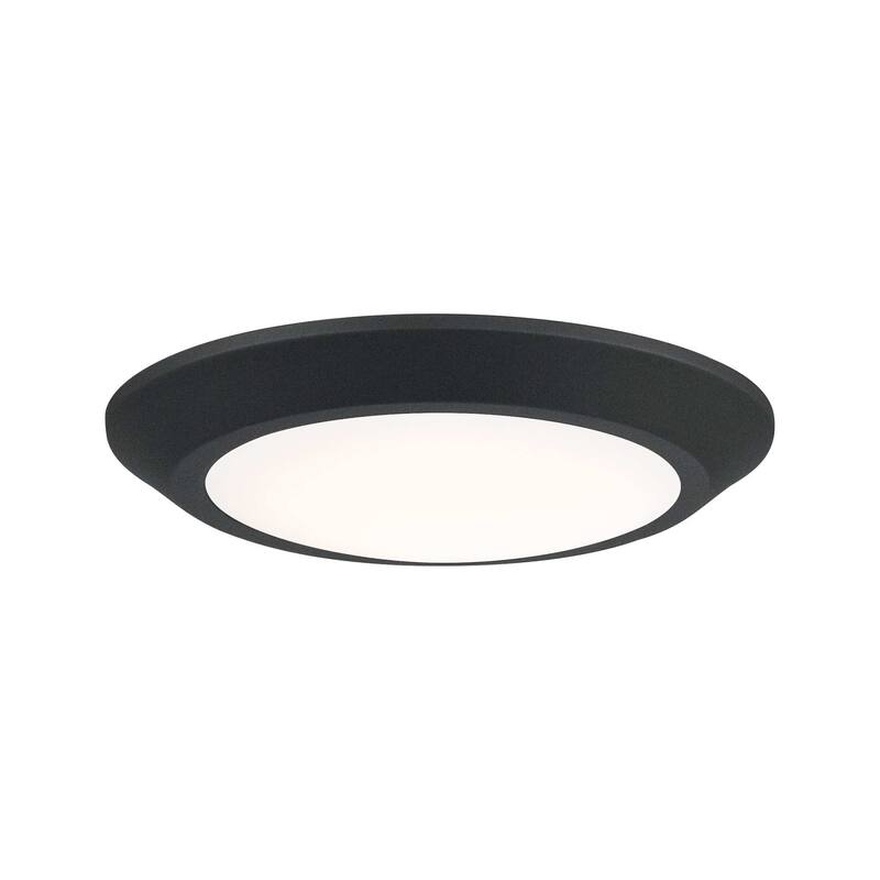 James Allan Scioto 8" Wide LED Flush Mount Ceiling Fixture - Earth Black