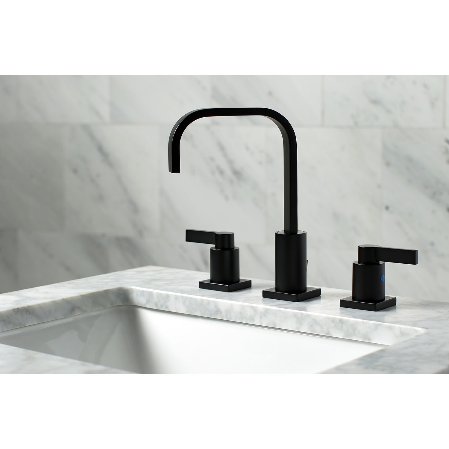 Kingston Brass NuvoFusion 8 in. Widespread Bathroom Faucet