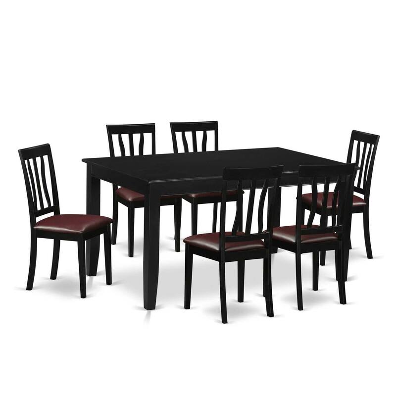 Southwestern Dining Set - Table & Chairs - 7 Piece Dinette Set - Modern Farmhouse Style