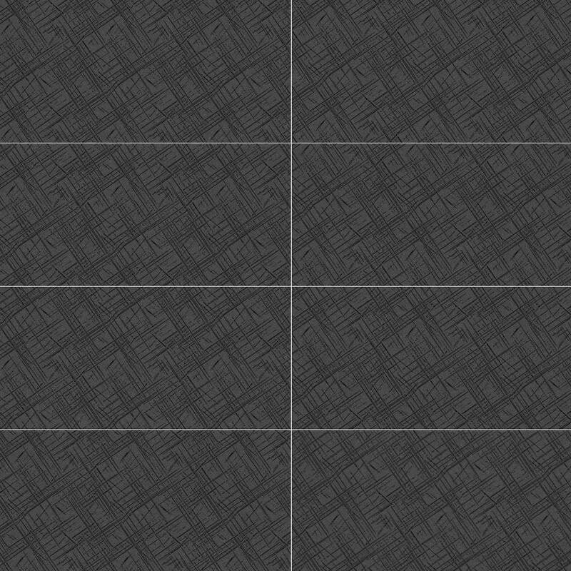The Tile Life Note Luxe 12x24 Black Porcelain Floor & Wall Tile