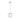 Frosted White Glass 1-Light 8-inch Pendant