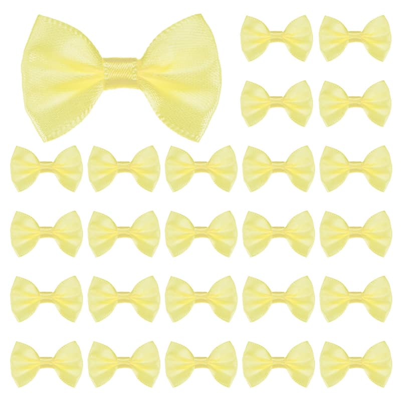 120-Pack Mini Craft Ribbon Bow 1.5x1 Inch for Craft DIY