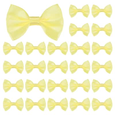 120-Pack Mini Craft Ribbon Bow 1.5x1 Inch for Craft DIY