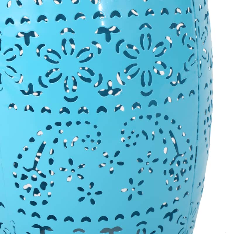 Christopher Knight Home Apollos Indoor 12" Lace Cut Iron Side Table